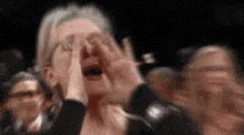 person shouting