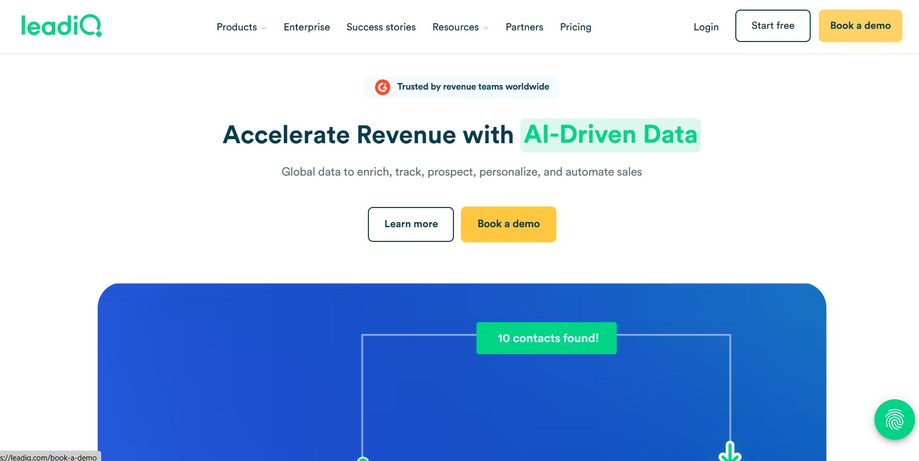 leadiq homepage