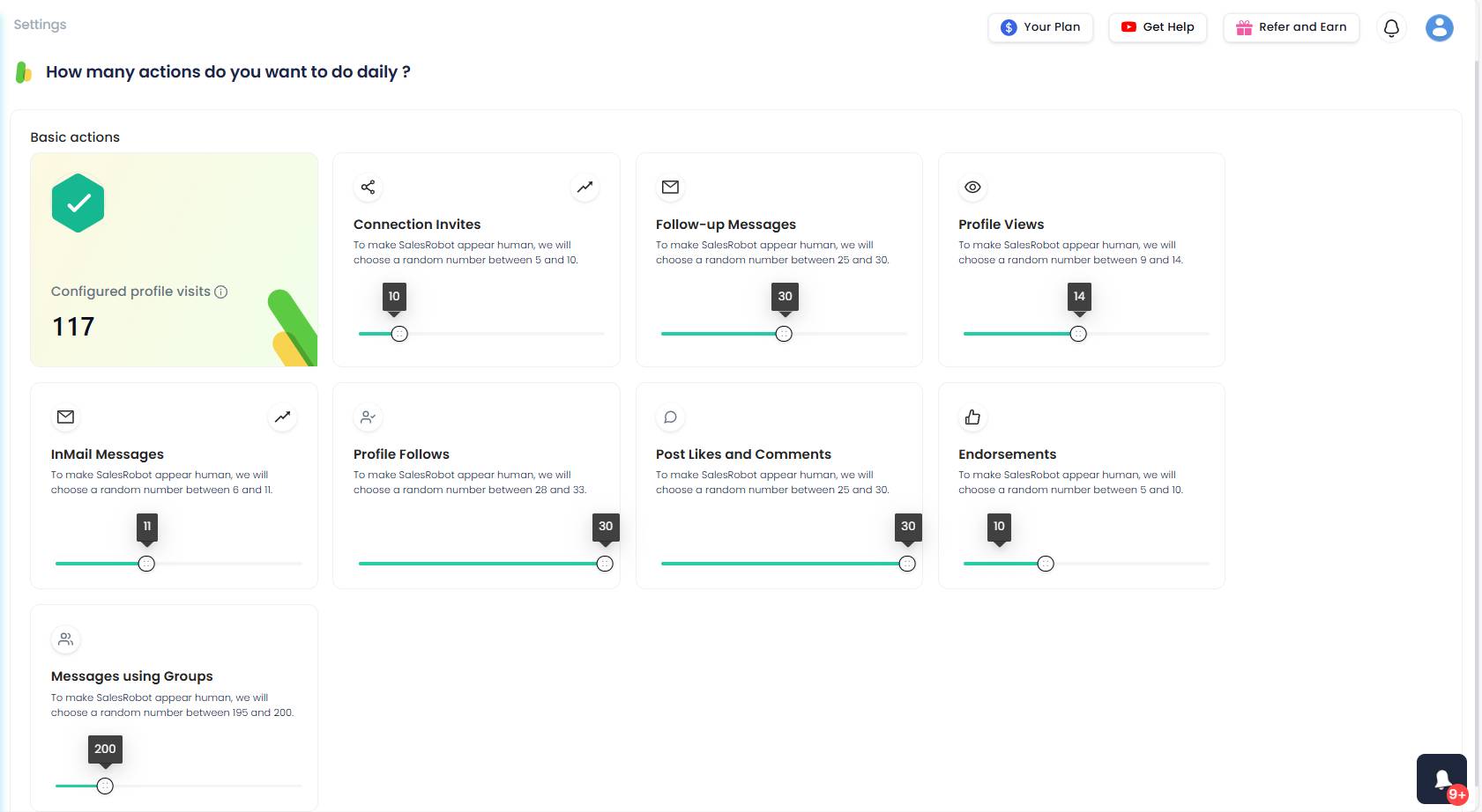 SalesRobot LinkedIn safety features