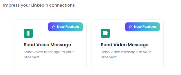 Send voice and video messages in SalesRobot