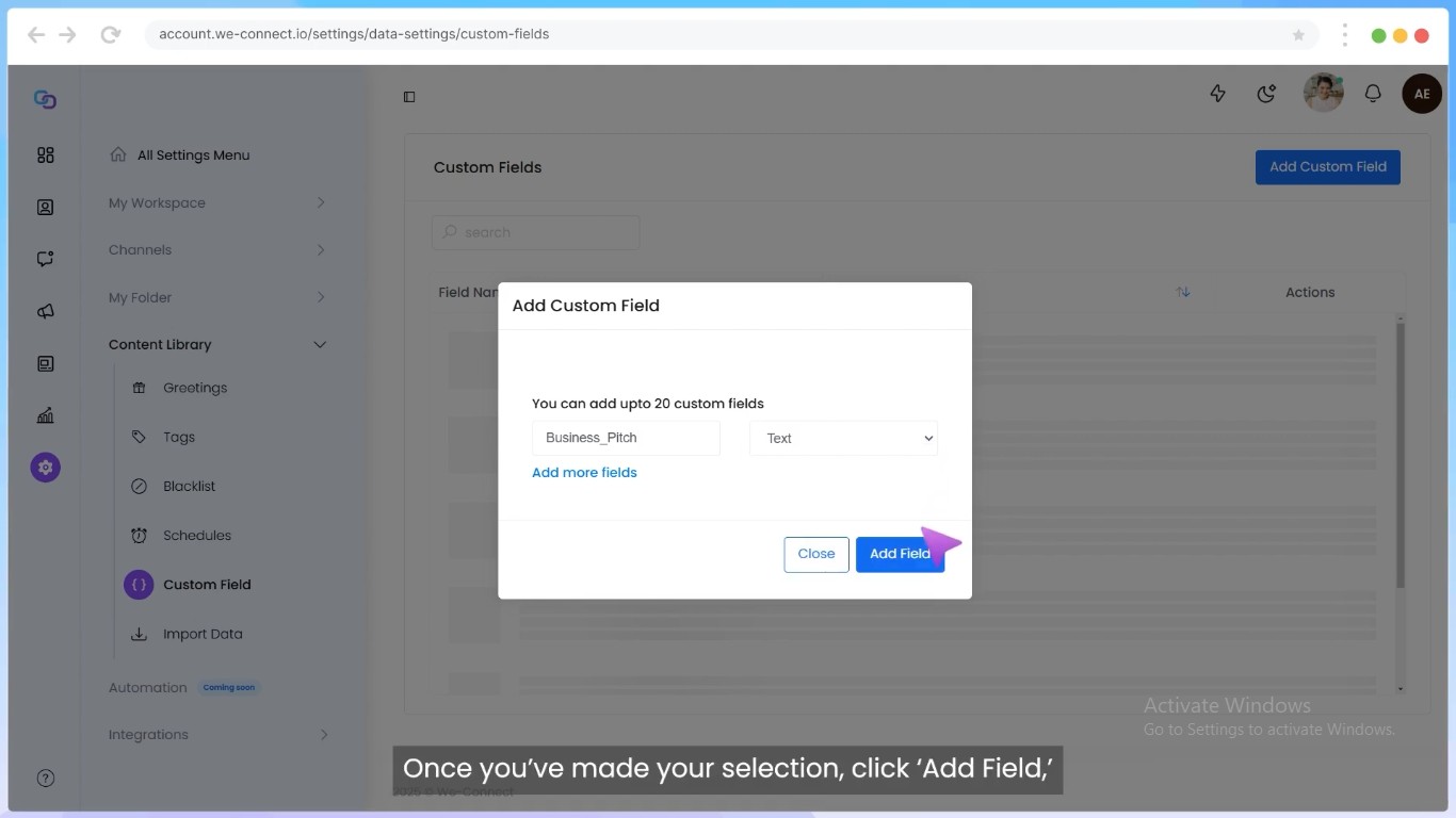 We-Connect basic variable system