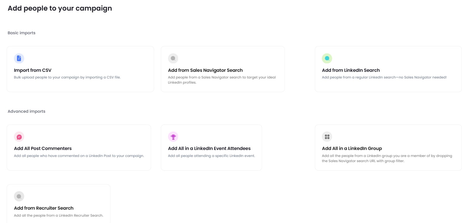 Prospect pull options in SalesRobot