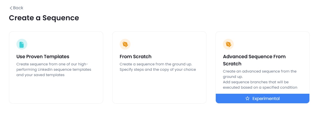 Create a sequence of message.
