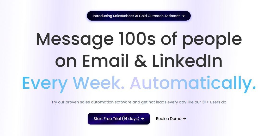 SalesRobot homepage