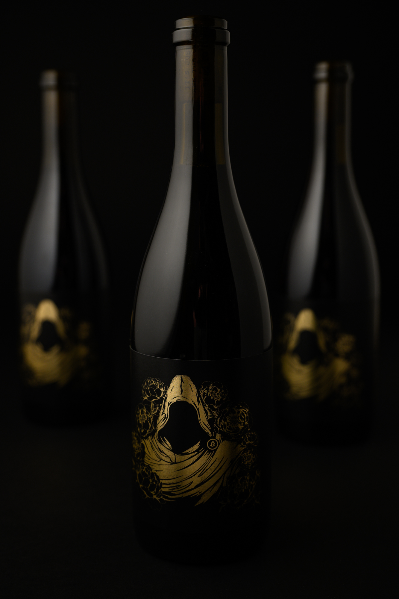 Bottles of 2023 Peony Lane Satoshi's Reserve