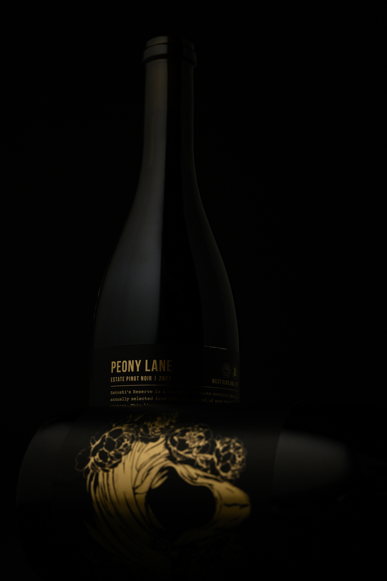 Bottle of 2023 Peony Lane Satoshi's Reserve