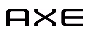 Black and white stylized word 'AXE' in bold uppercase letters.