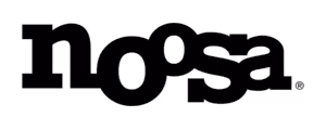 Noosa brand logo with stylized lowercase letters and a period at the end.