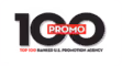 Logo with text '100 PROMO' and 'BUSINESS SOLUTIONS' underneath in a modern style.