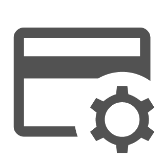 Document with gear icon symbolizing automated T&E reporting and streamlined travel expense workflows.