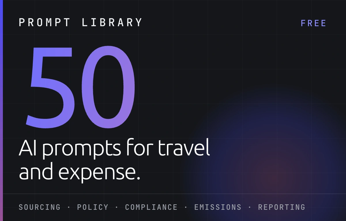 The Cogent prompt library: fifty ready-to-run AI prompts for travel and expense