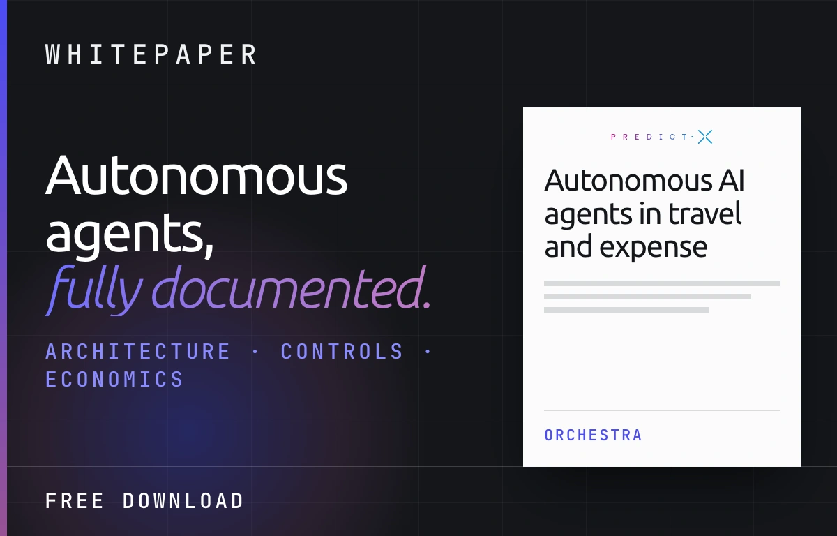 Autonomous AI agents for travel and expense: the Orchestra whitepaper