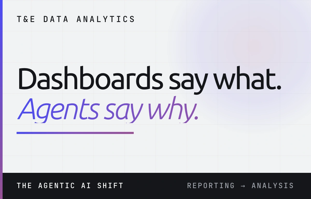 Travel and expense data analytics: the shift to agentic AI