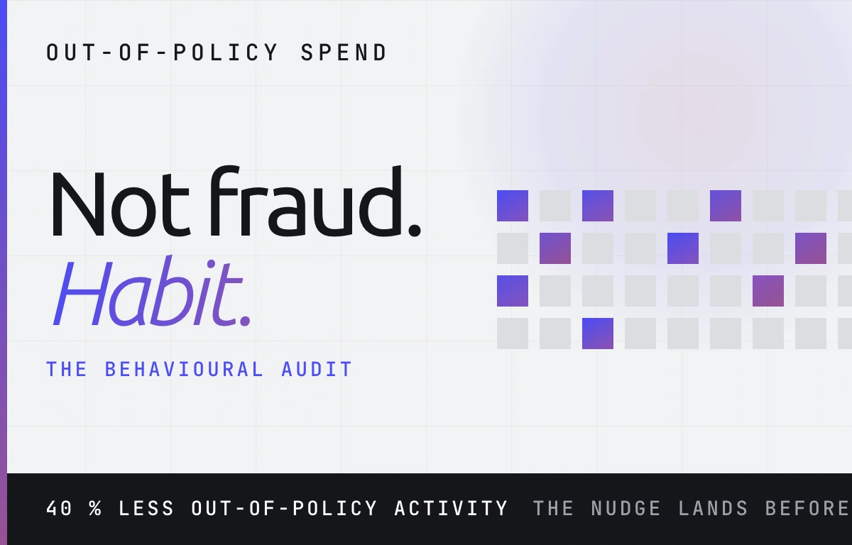 Out-of-policy travel spend: auditing traveller behaviour