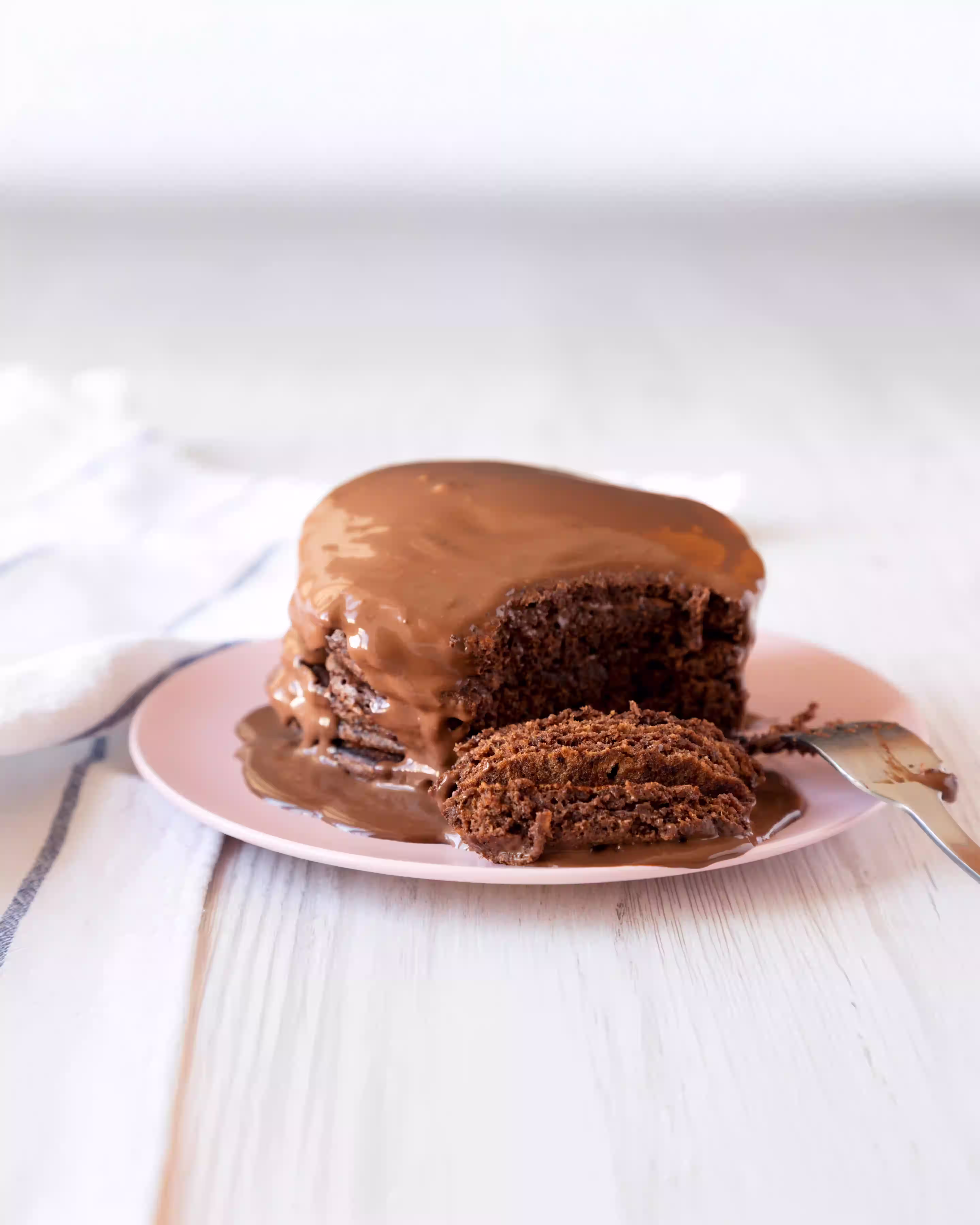 Torta mojada de chocolate