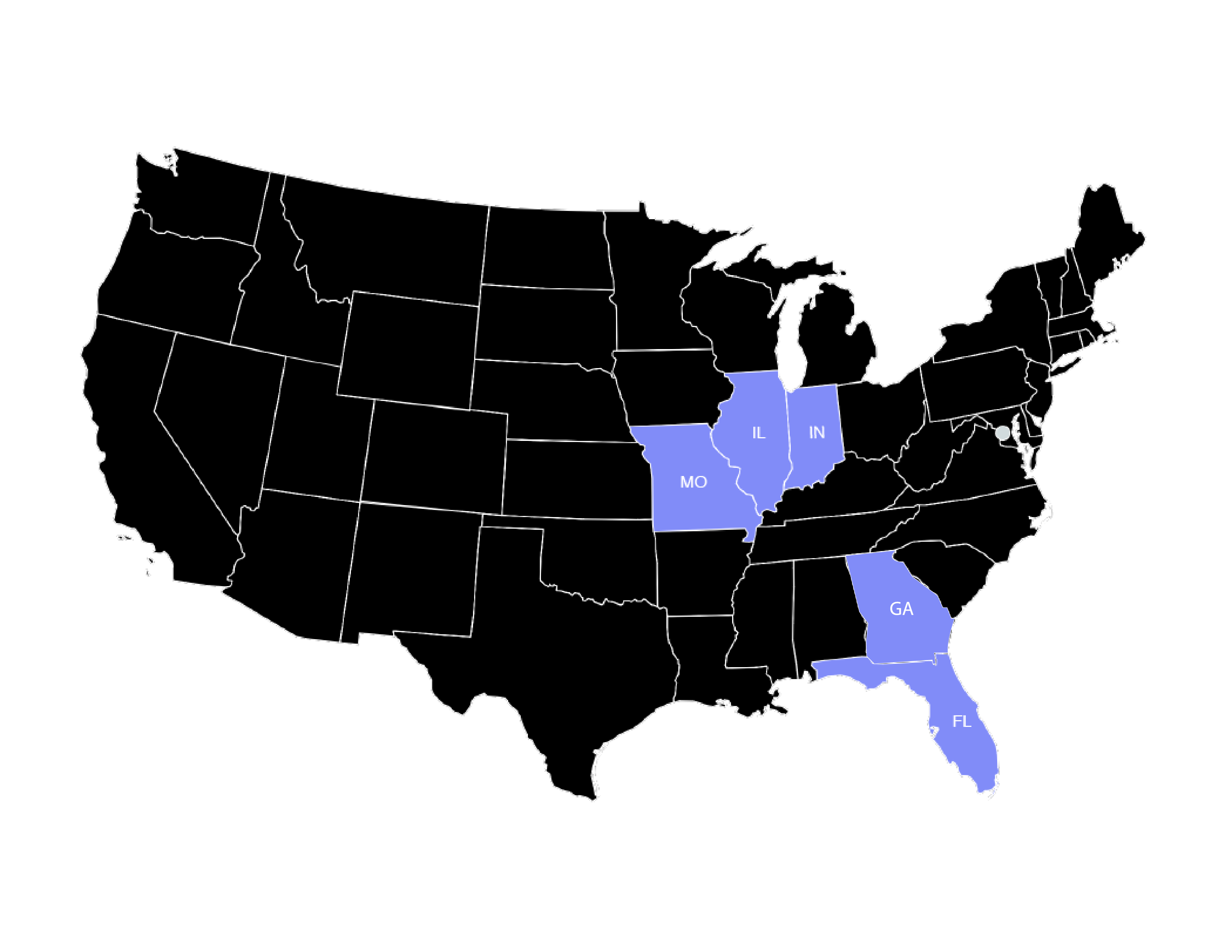 Map of United States