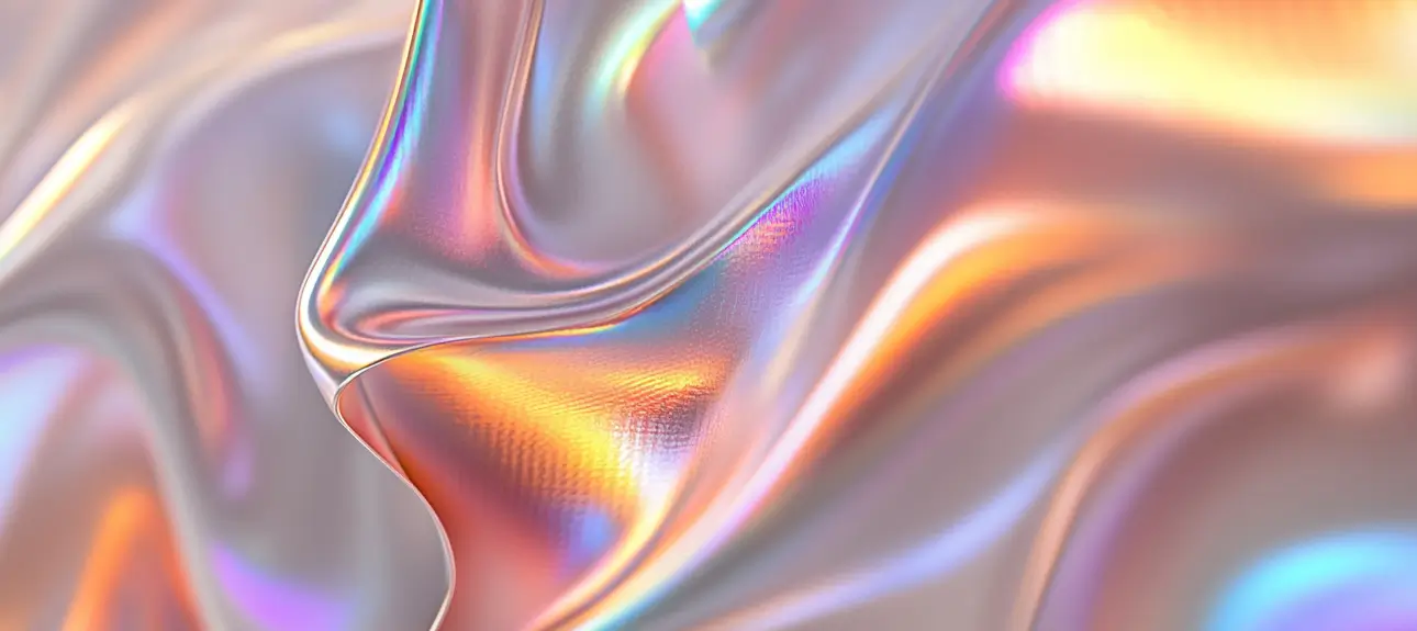 3D iridescent shapes in the light