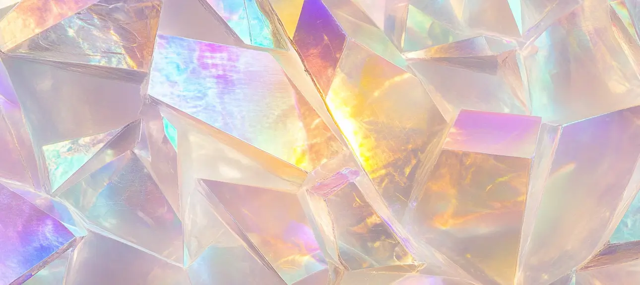 3D iridescent shapes in the light