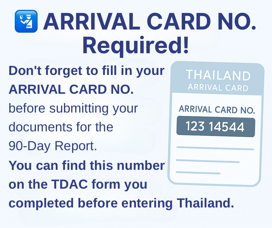 A picture illustrating the re-entry permit in Thailand.