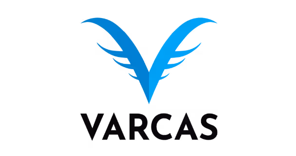 YARCAS company logo with stylized blue letter V above the name.