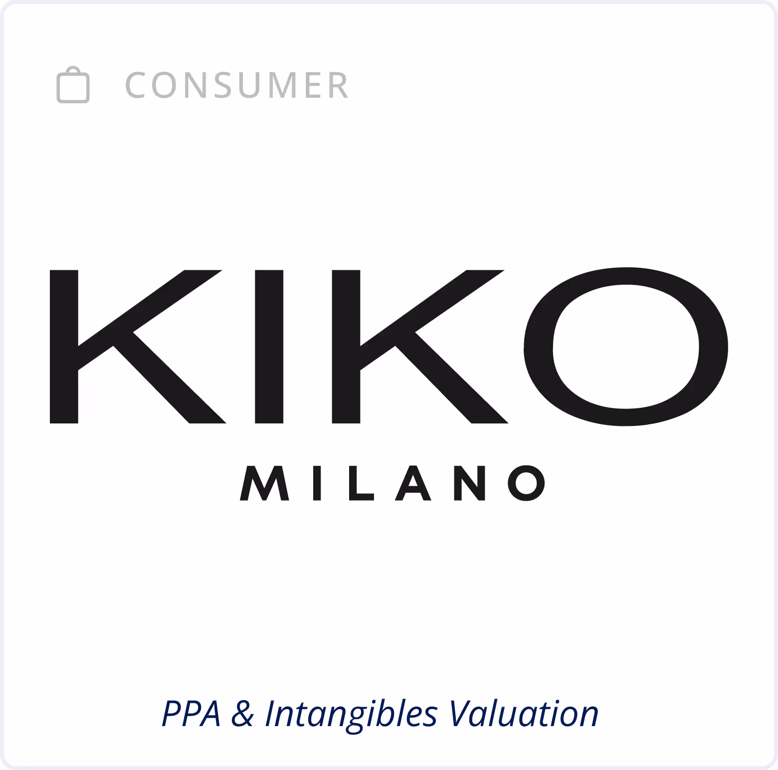 Consumer Sector - PPA & Intangibles Valuation - Kiko Milano