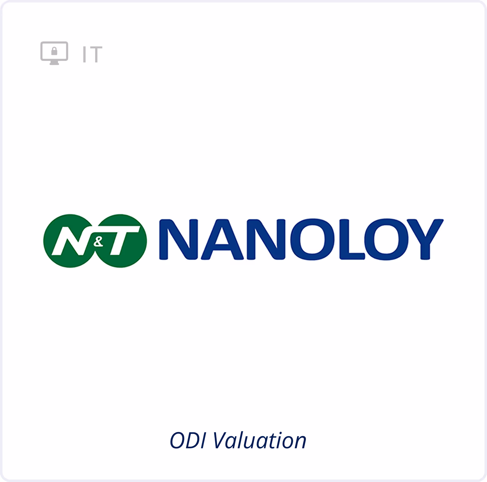 IT Sector - ODI Valuation - Nanoloy