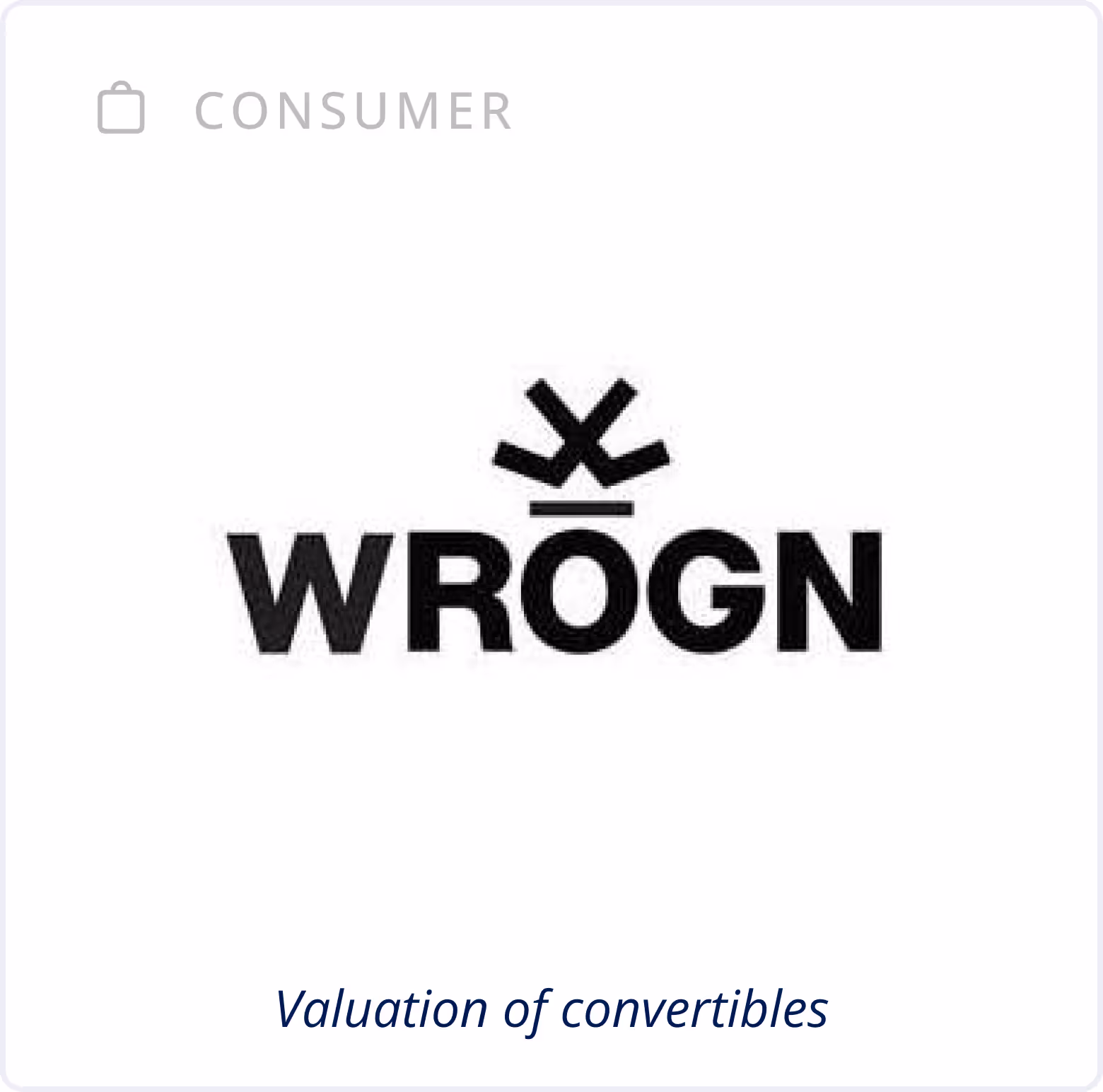 Consumer Sector - Valuation of Convertibles - Wrogn
