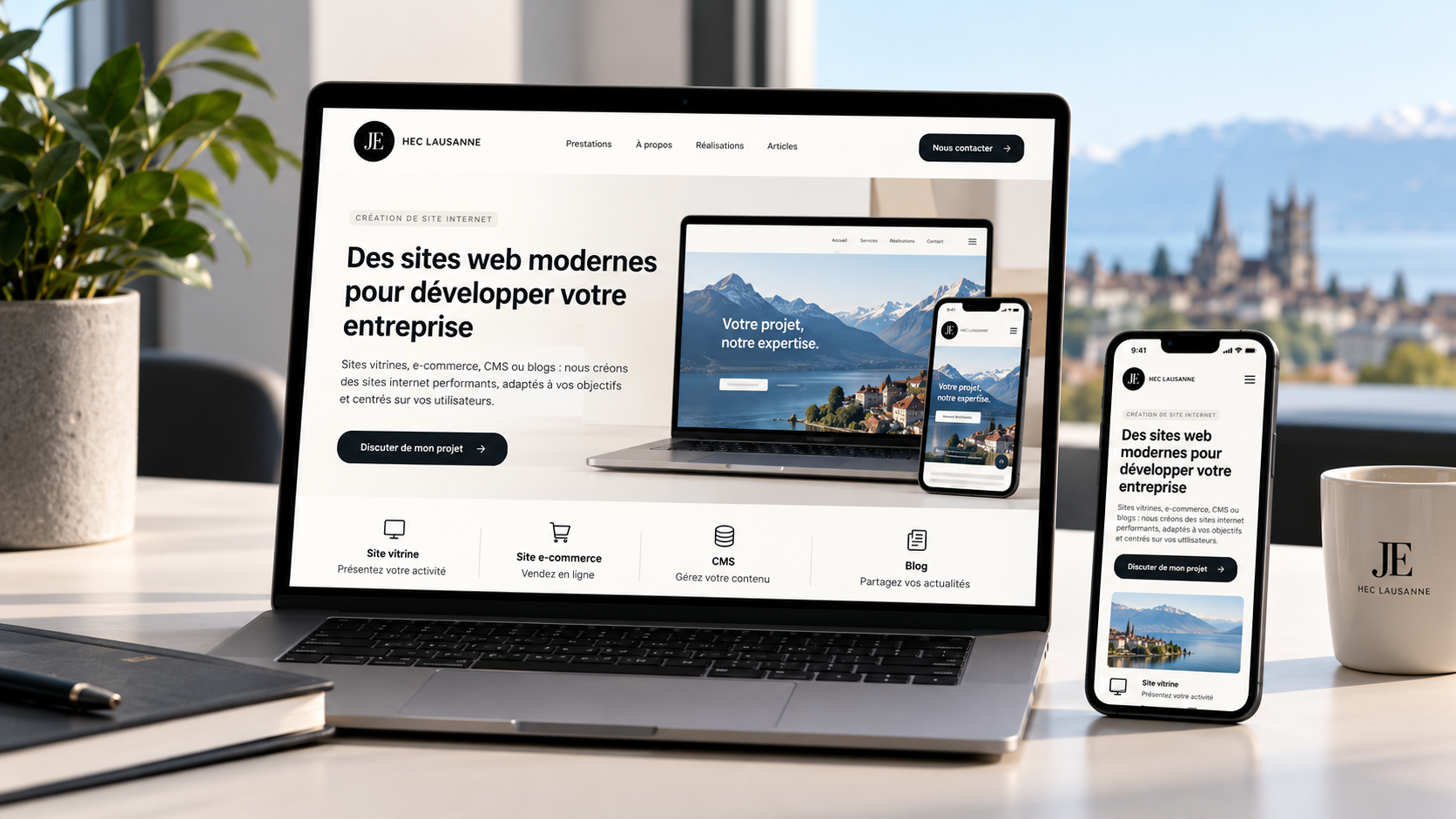 Création de site internet à Lausanne : un site web professionnel pour votre entreprise