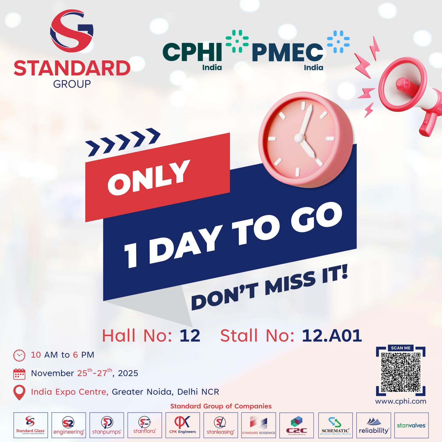 1 Day to Go: CPHI and PMEC India