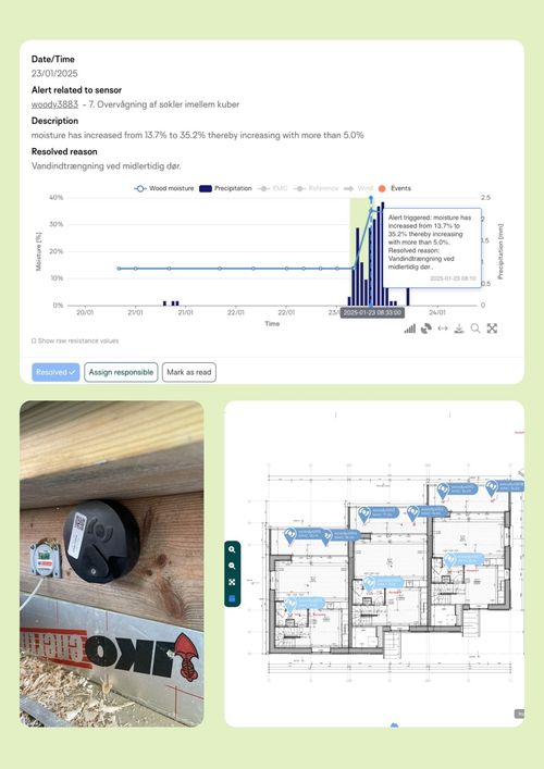 Monitor timber structures with wireless moisture sensors | Tector