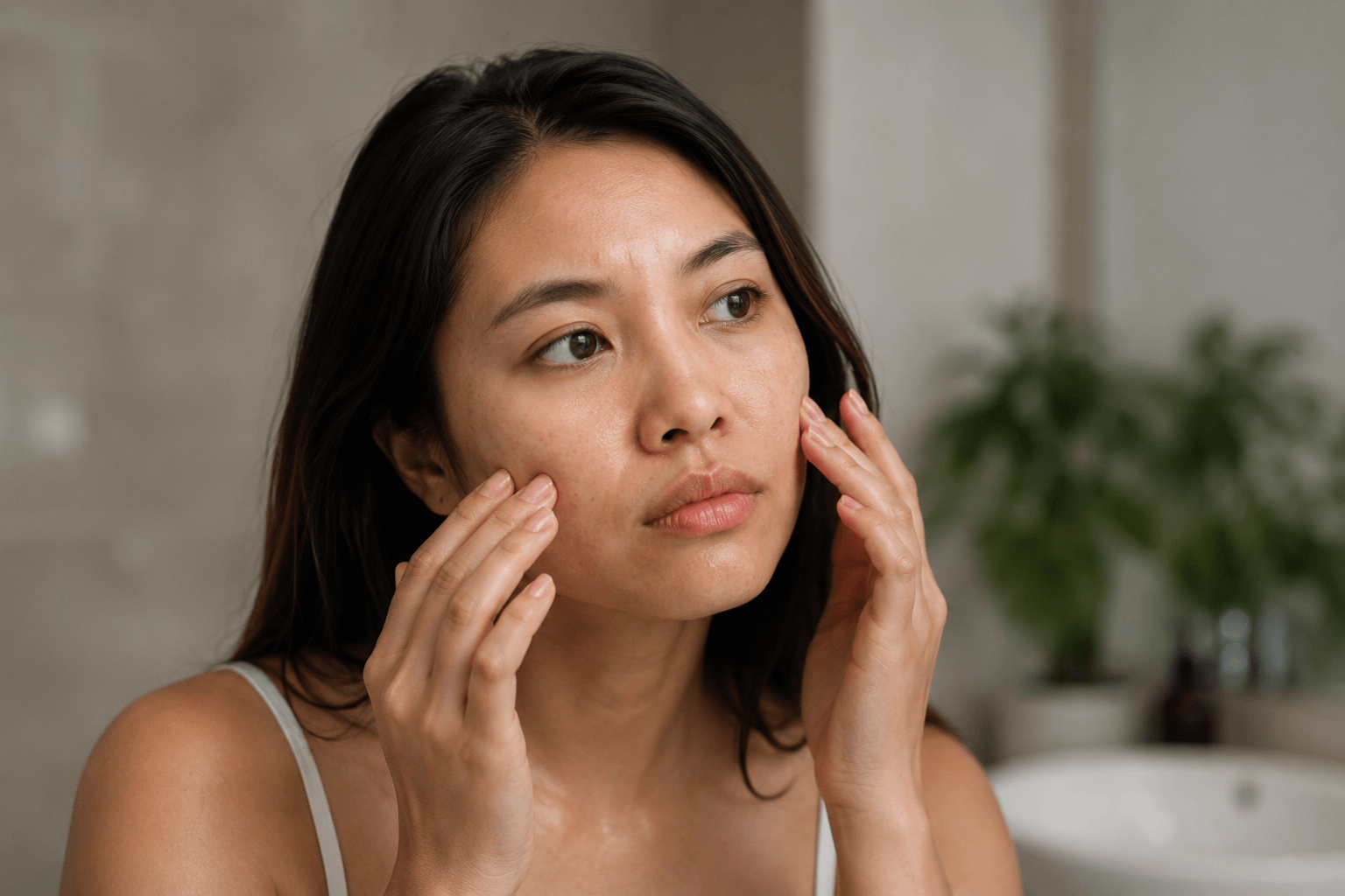 Esthetician performing a hydrating facial for congested skin at a med spa in Louisville, Kentucky