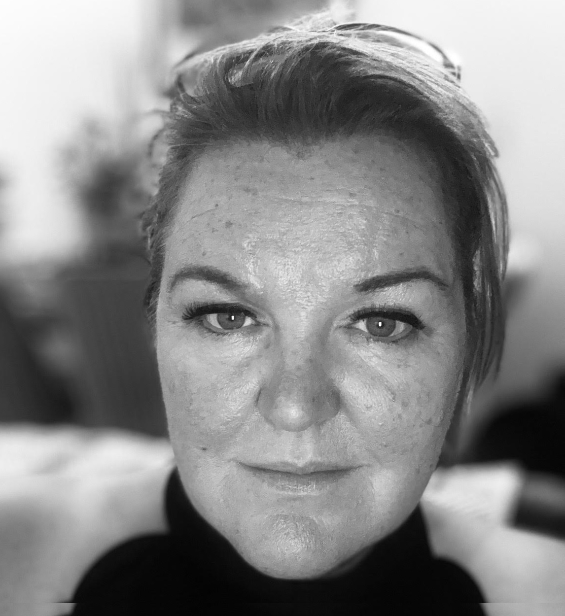 Black and white image of a woman - Cliona from Studio Henderson
