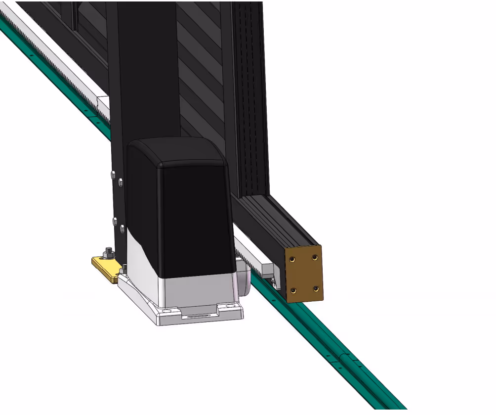 Customizable V-track sliding gate in durable aluminum alloy, weather-resistant, manual/electric options.