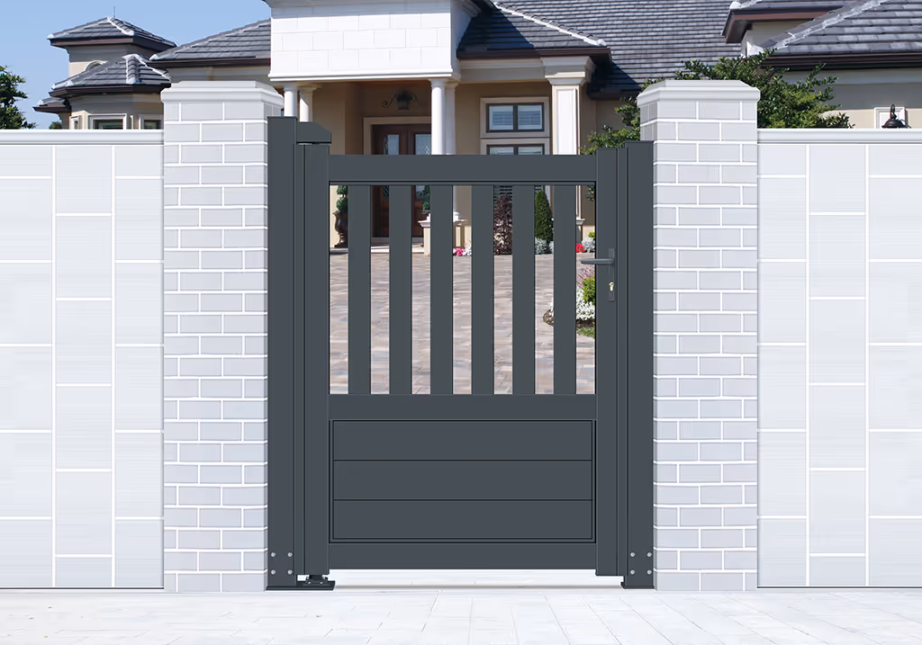 High-quality aluminum single door with customizable size, durable coating, and manual or intelligent control.