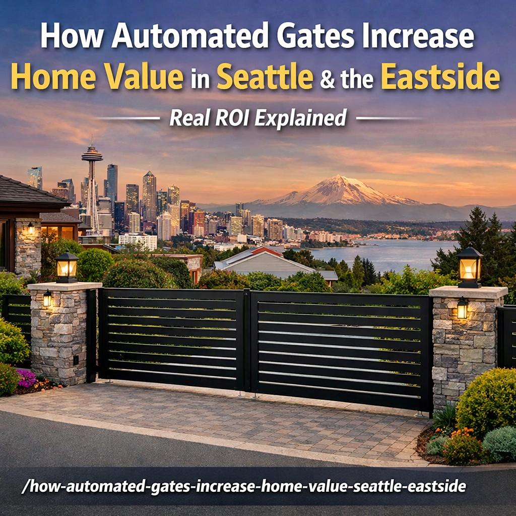 How Automated Gates Increase Home Value in Seattle & the Eastside (Real ROI Explained)