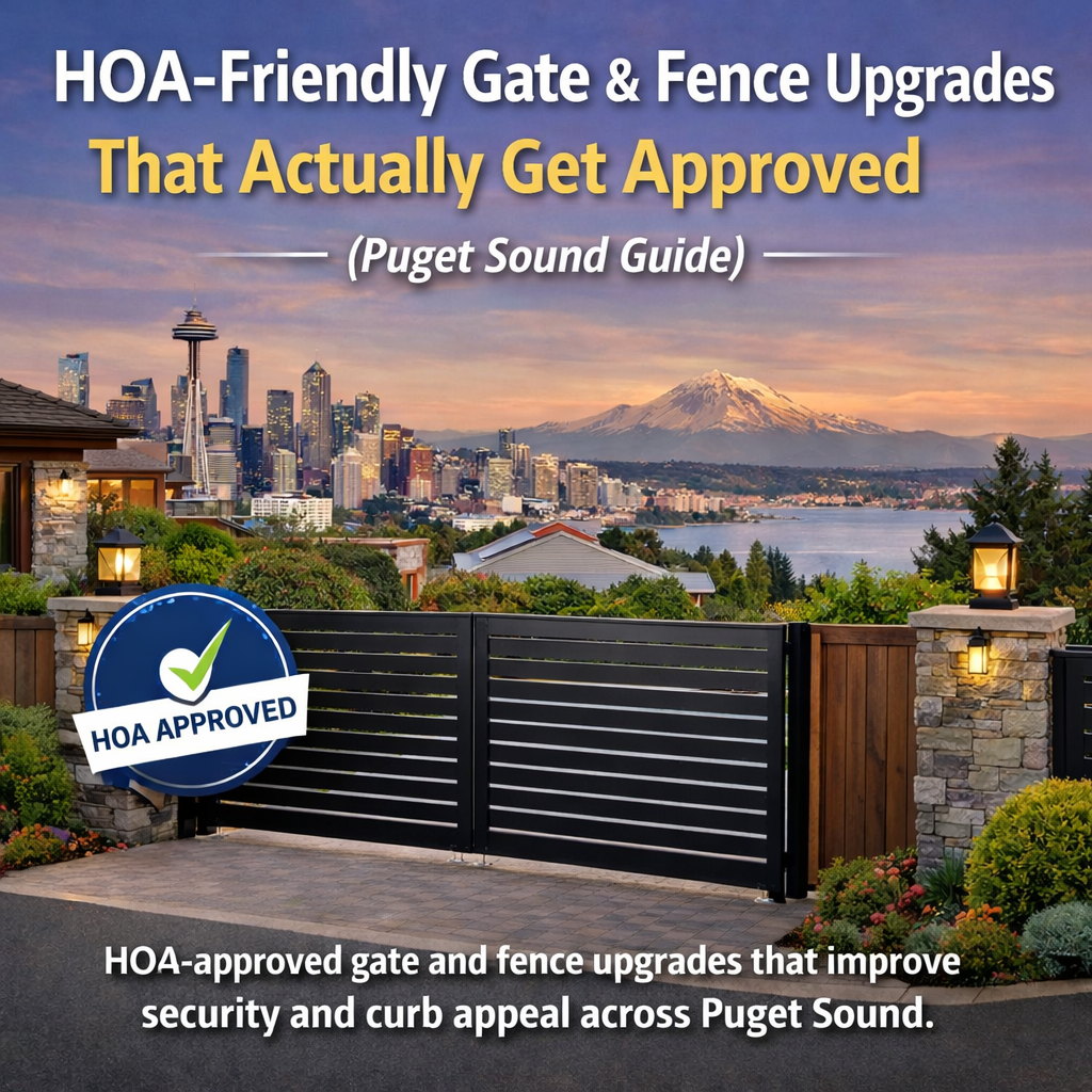 HOA-Friendly Gate & Fence Upgrades That Actually Get Approved (Puget Sound Guide)
