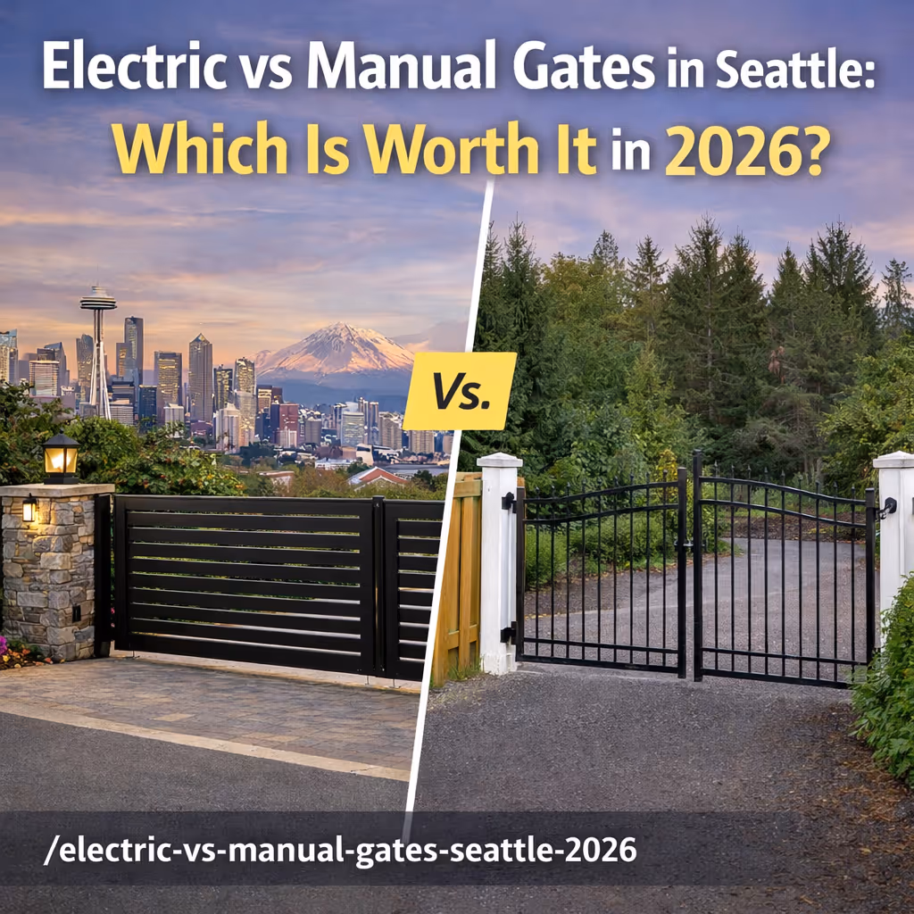 Electric vs Manual Gates in Seattle: Which Is Worth It in 2026?