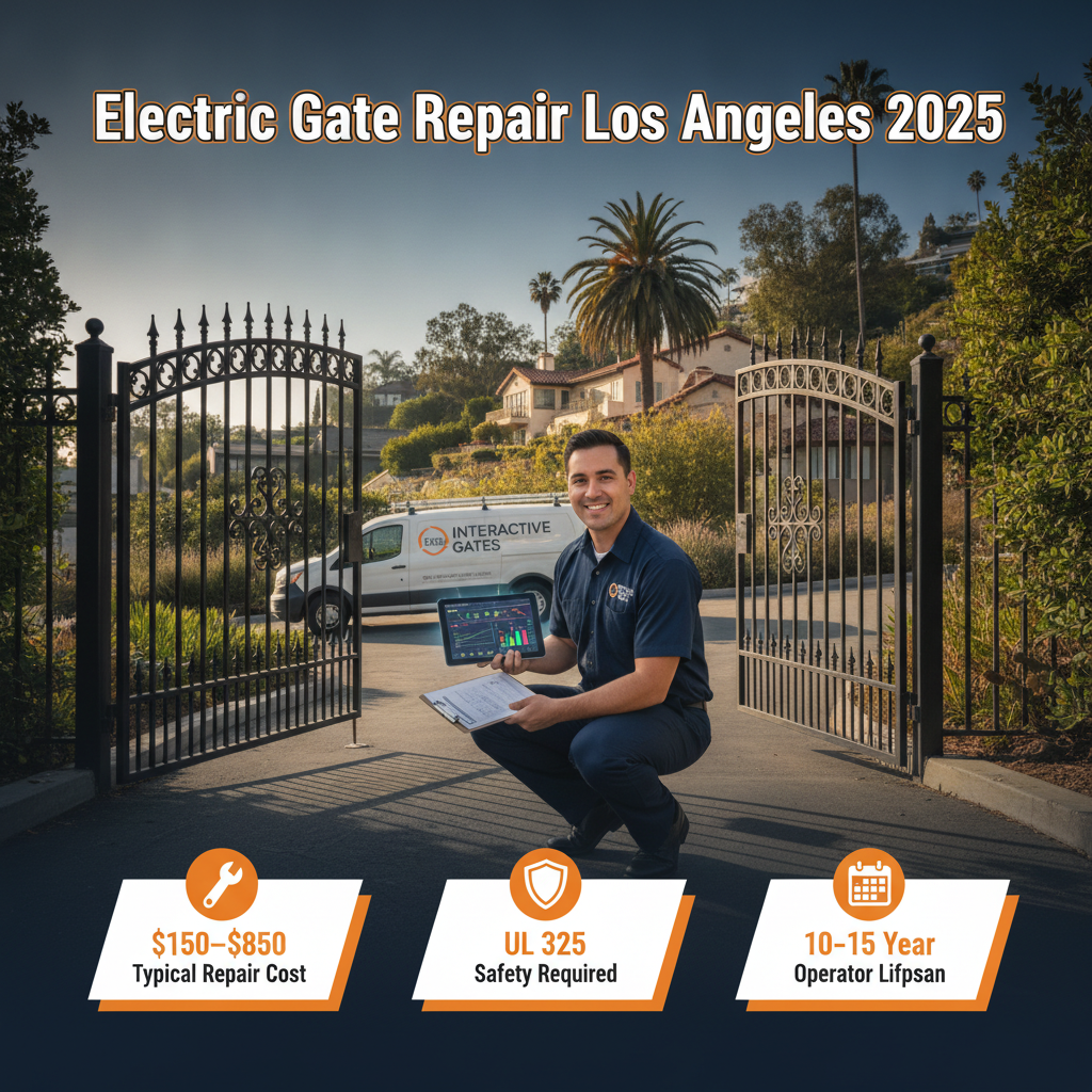 Electric Gate Repair in Los Angeles: Costs, Common Problems & What to Expect in 2025