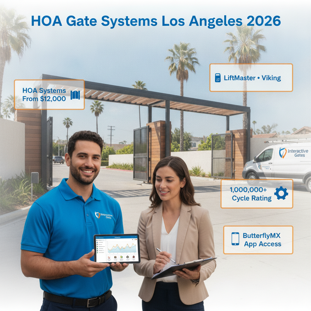 HOA Gate Systems in Los Angeles 2026: Costs, Access Control & What Communities Actually Need
