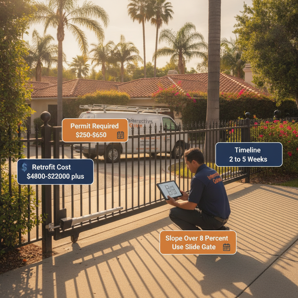 Can I Add an Automatic Gate to an Existing Driveway in Los Angeles? 2026 Guide for Homeowners
