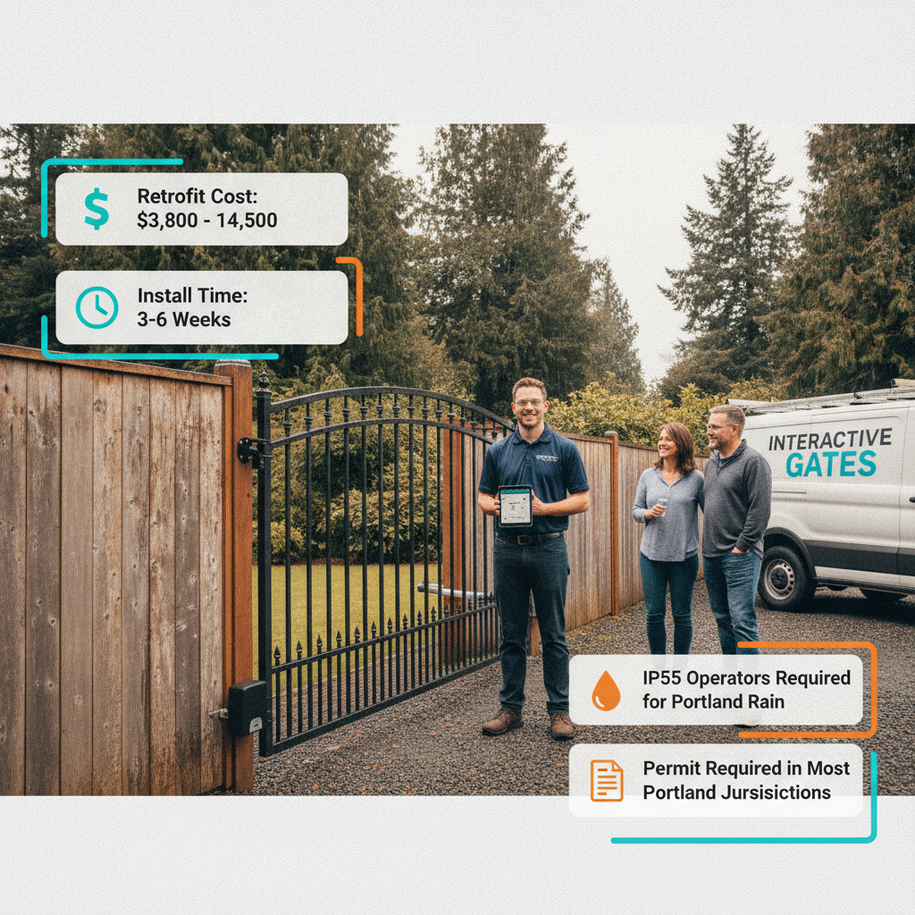 Can I Add an Automatic Gate to an Existing Fence in Portland? 2026 Guide for Homeowners & Property Managers