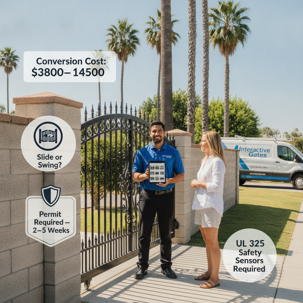 Can I Add an Automatic Gate to an Existing Fence in Los Angeles? 2026 Guide for Homeowners & HOAs