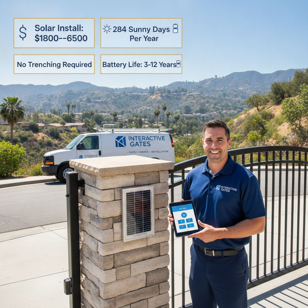 Solar electric gates in LA 2026: costs, best operators & who qualifies.
