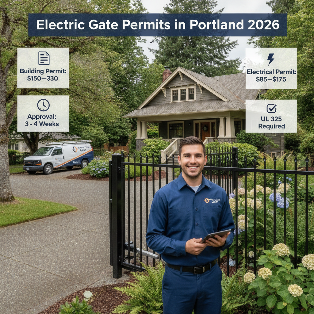 Electric Gate Permits in Portland 2026: Do You Need One, What It Costs & How Long Approval Takes