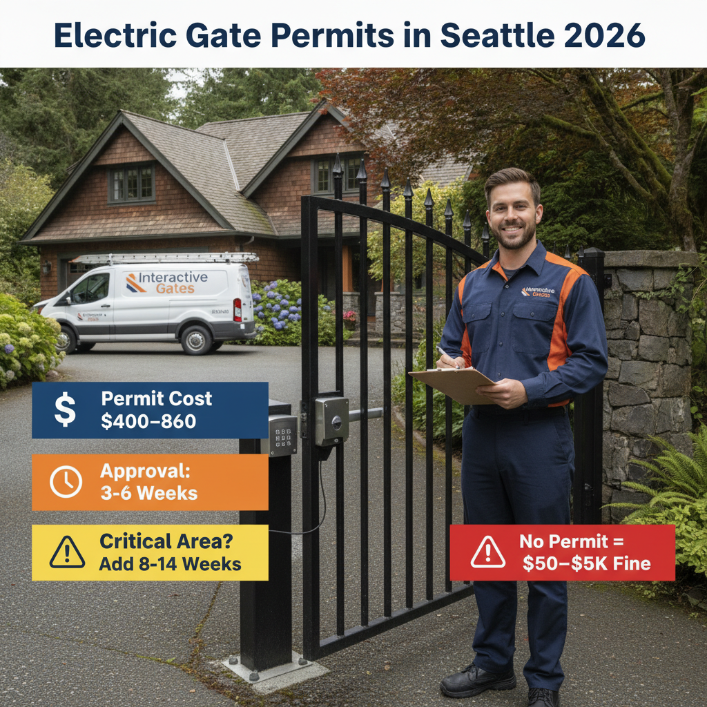 Electric Gate Permits in Seattle 2026: Do You Need One, What It Costs & How Long Approval Takes