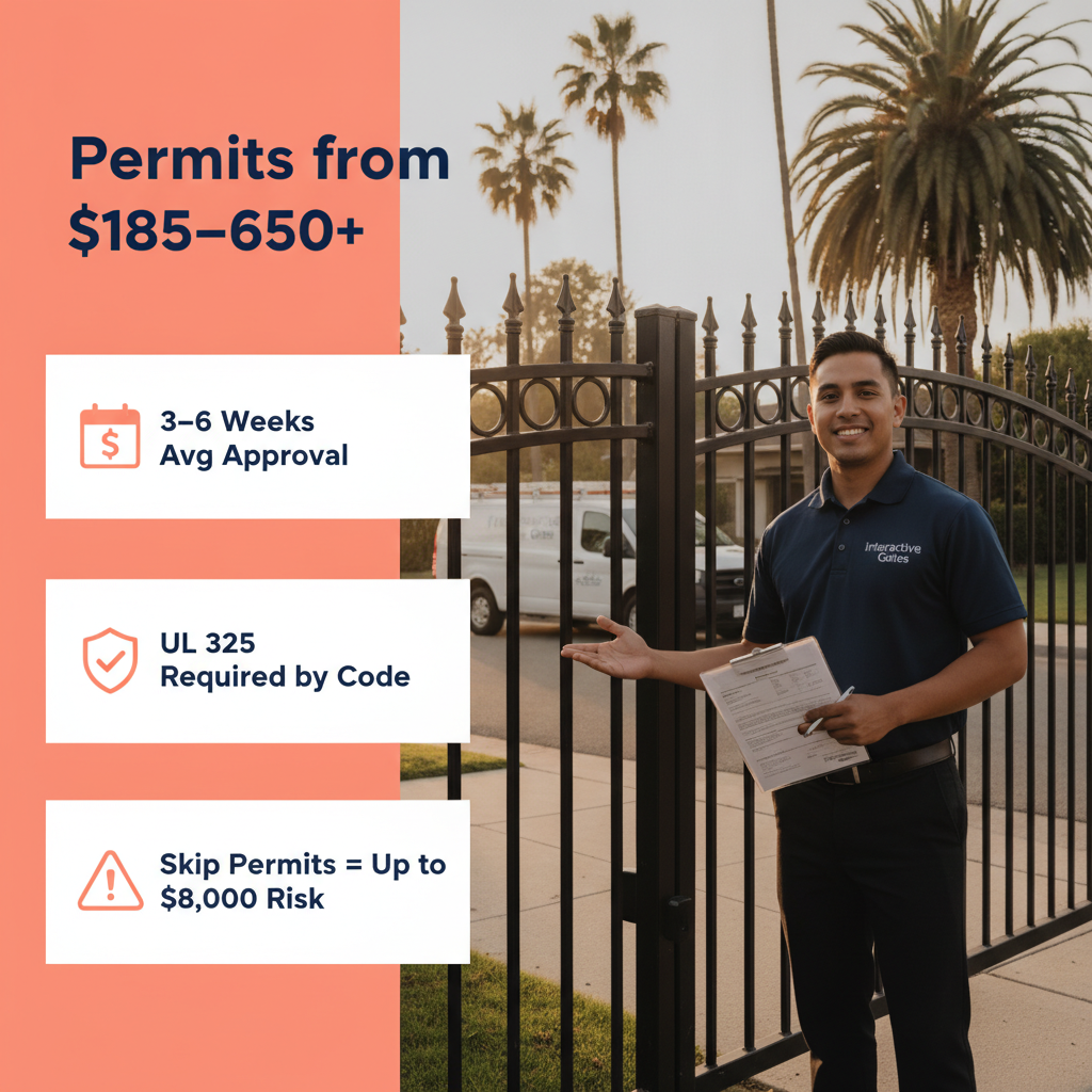 Electric Gate Permits in Los Angeles 2026: Do You Need One, What It Costs & How Long Approval Takes