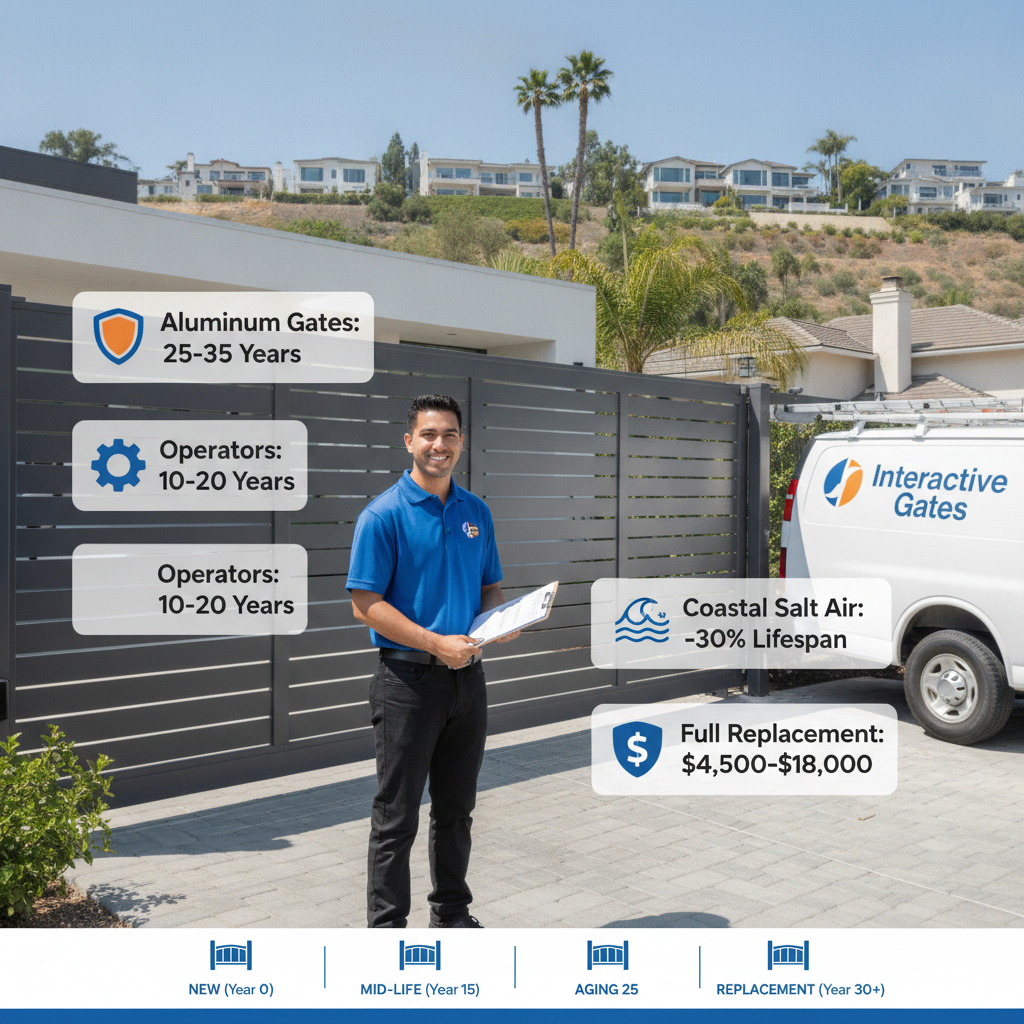 Electric Gate Lifespan in Los Angeles 2026: How Long Does Each Gate Type Last & When Should You Replace It?