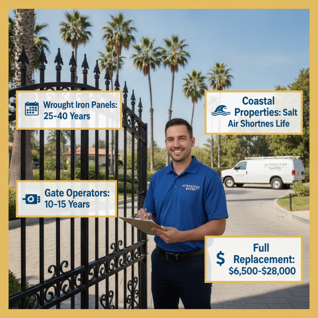 Electric Gate Lifespan in Los Angeles 2026: How Long Does Each Gate Type Last & When Should You Replace It?