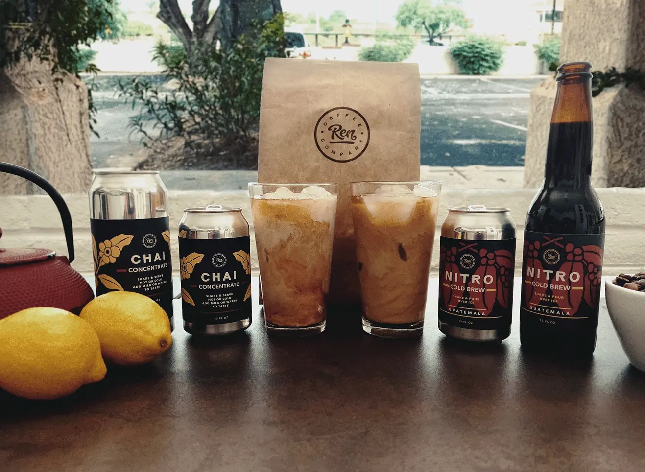 chai and cold brew packaging