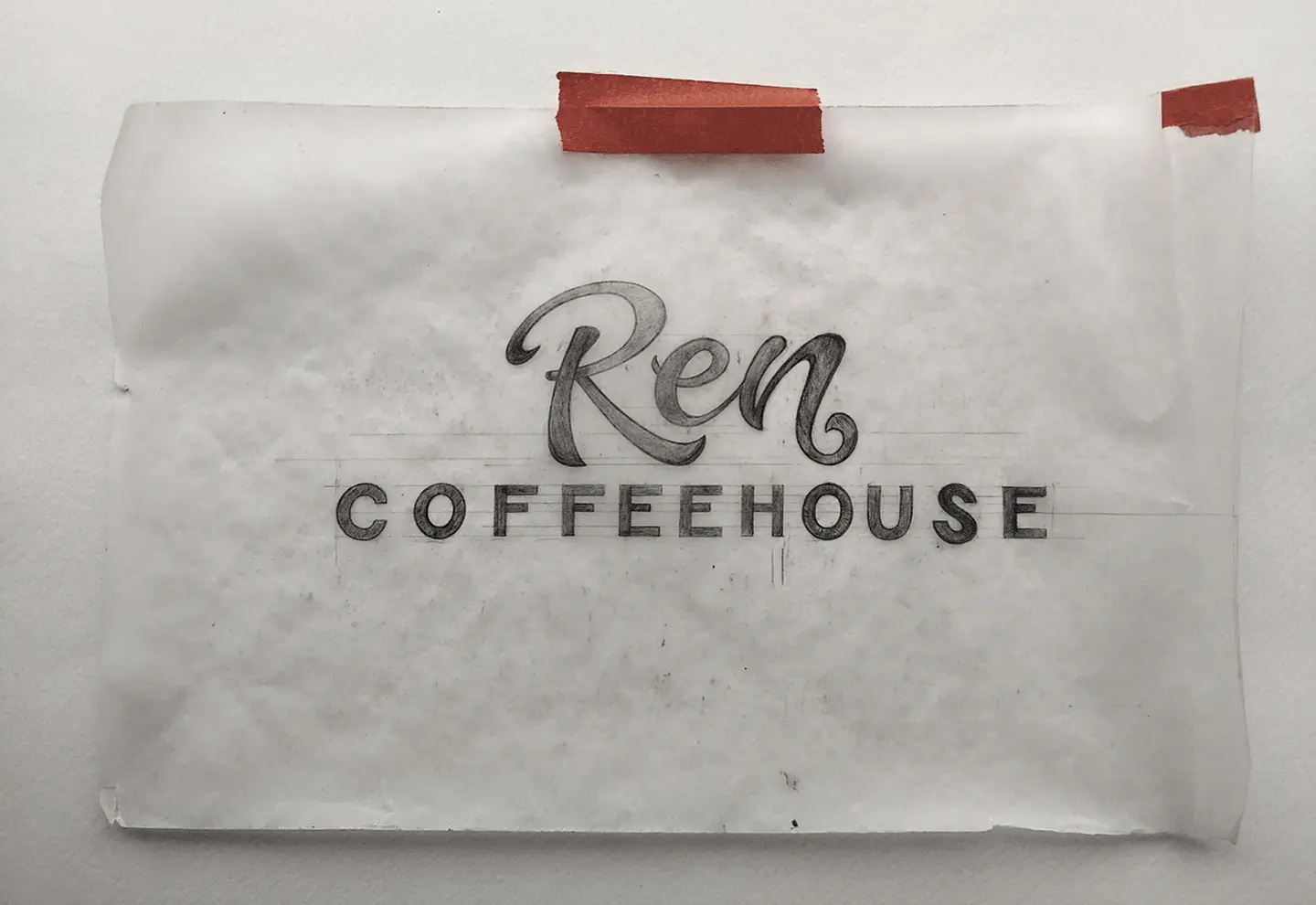 coffeehouse logo rough sketch